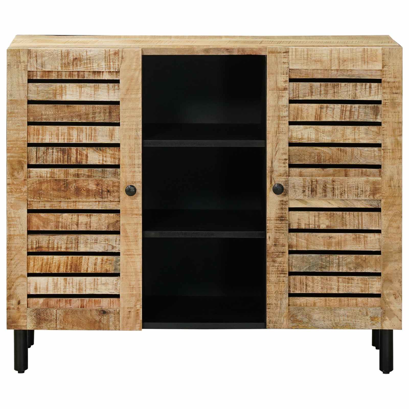 Opslagkasten Naturel 90 x 33 x 75 cm Massief Mango Hout image 4