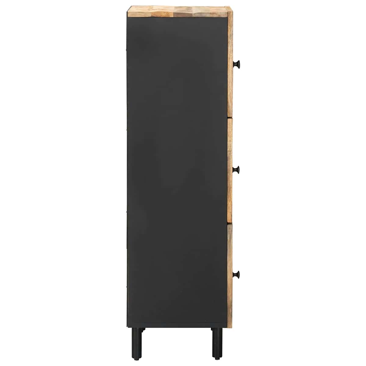 Opbevaringsskabe Naturfarvet 40 x 33 x 110 cm Massivt mangotræ - Billede 5