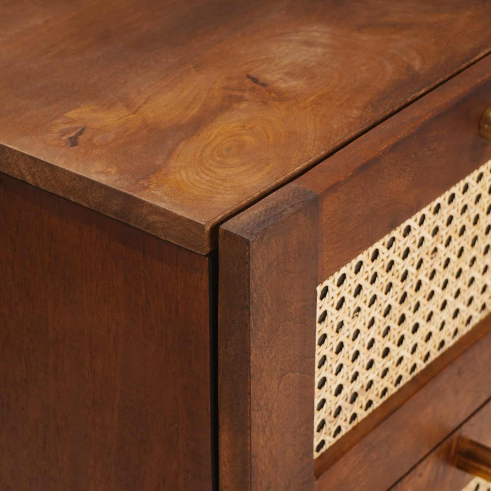 Dressoir met lade Bruin 40 x 33,5 x 75 cm Massief Mango Hout image 6