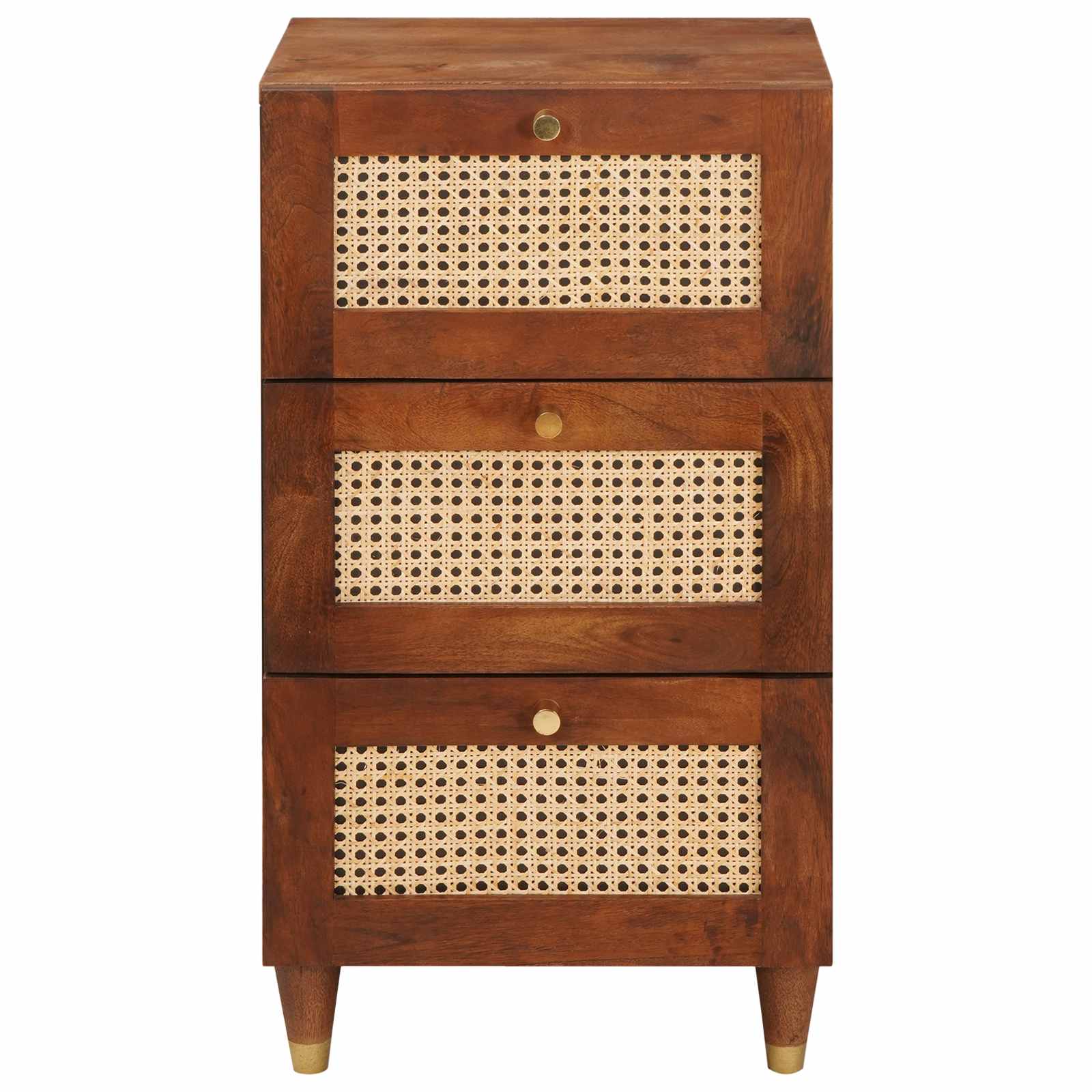Dressoir met lade Bruin 40 x 33,5 x 75 cm Massief Mango Hout image 3