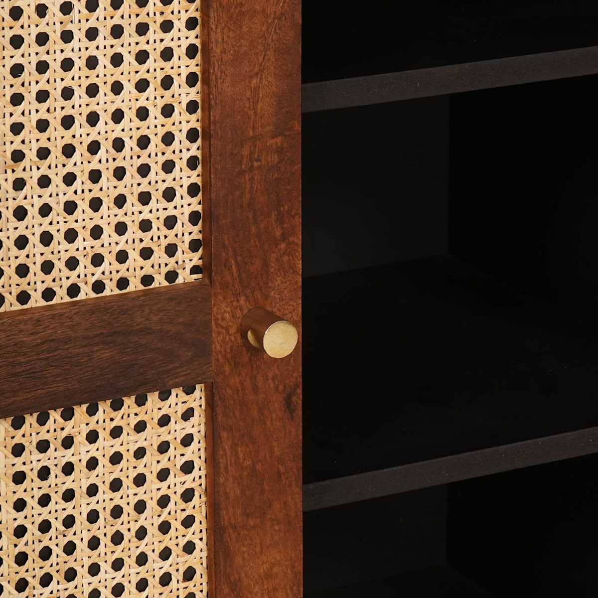 Sideboard Brun 90 x 33,5 x 75 cm Massivt mangotræ - Billede 7