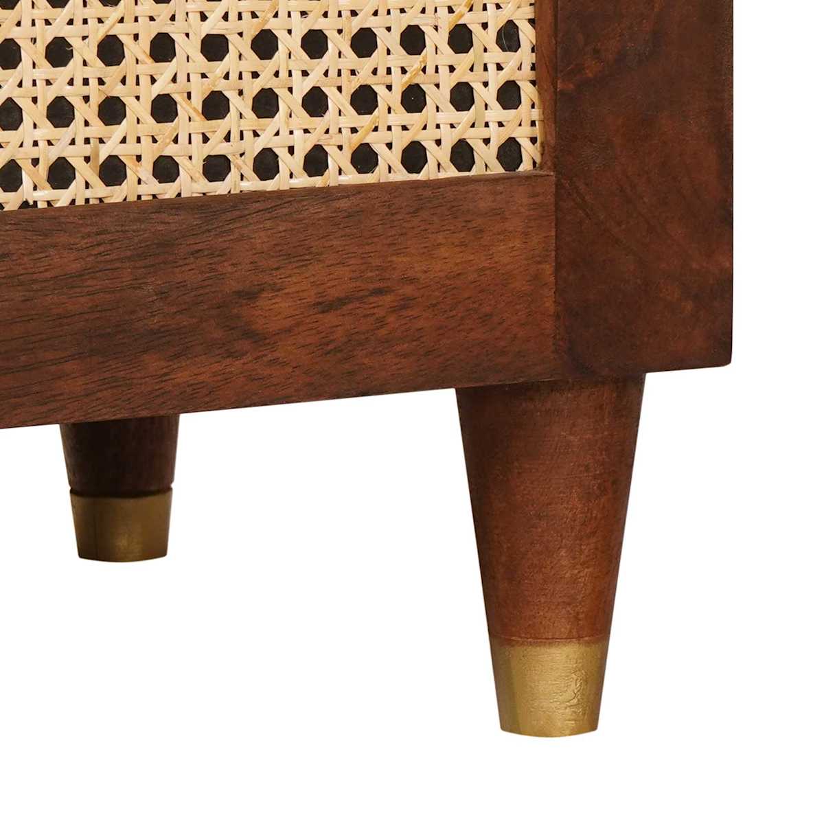 Sideboard Brun 90 x 33,5 x 75 cm Massivt mangotræ - Billede 8