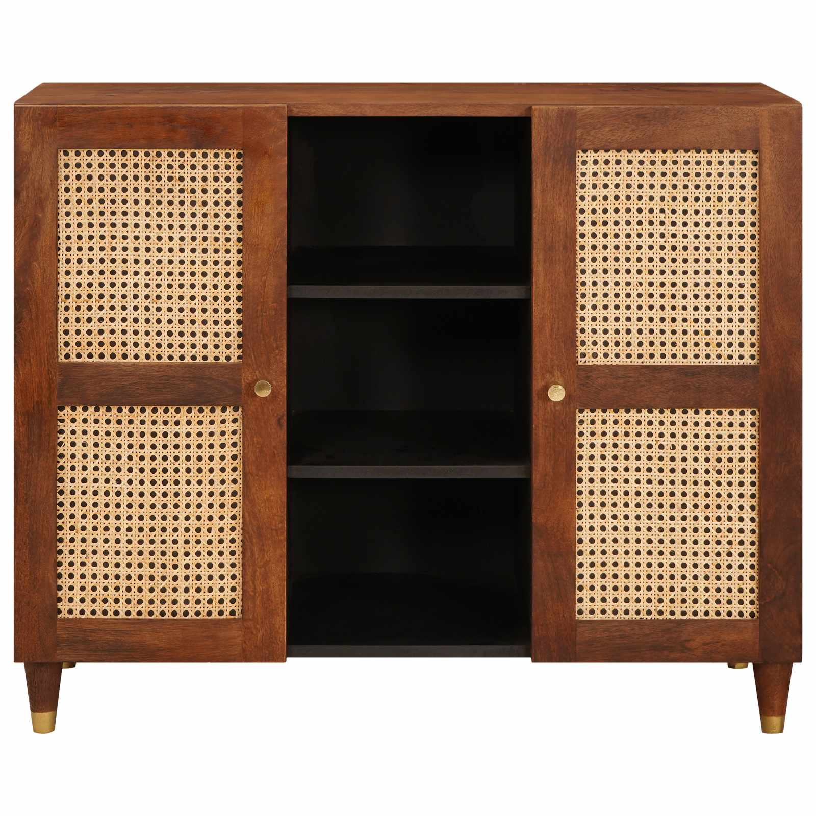 Dressoir Bruin 90 x 33,5 x 75 cm Massief Mango Hout image 3