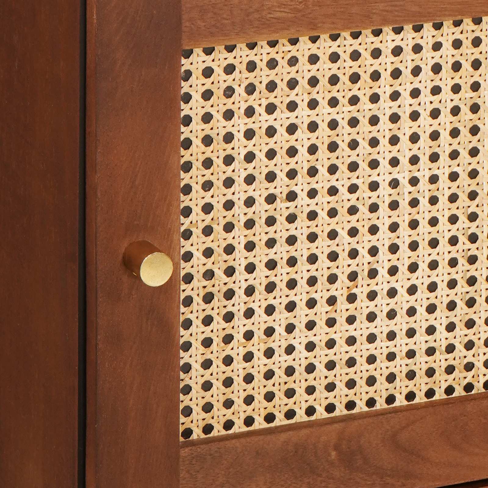 Hoge kast Bruin 40 x 33,5 x 110 cm Massief Mango Hout image 7