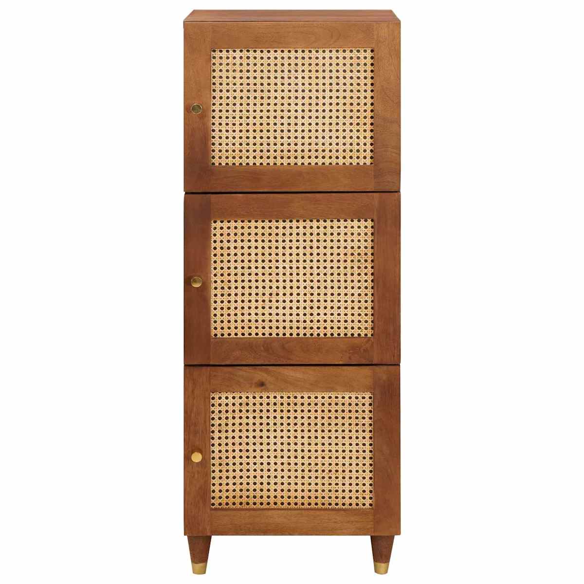 Høj skab Brun 40 x 33,5 x 110 cm Massivt mangotræ - Billede 3