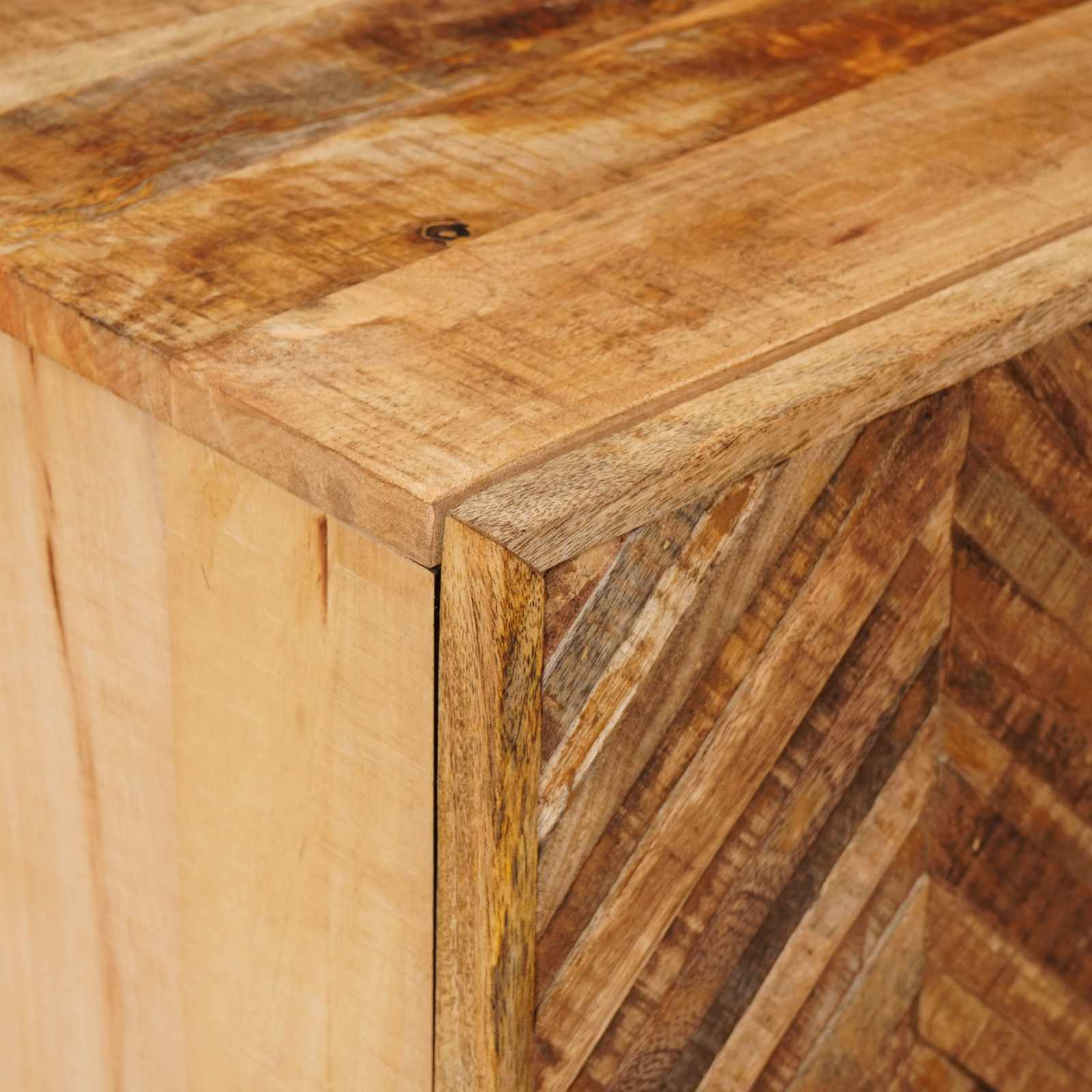 Nachtkastje Bruin 40 x 33,5 x 46 cm Massief Mango Hout image 6