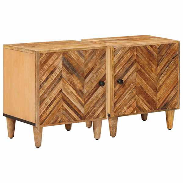 vidaXL &Ouml;&ouml;kapp 2 tk Pruun 40 x 33,5 x 46 cm Tugev mango puu