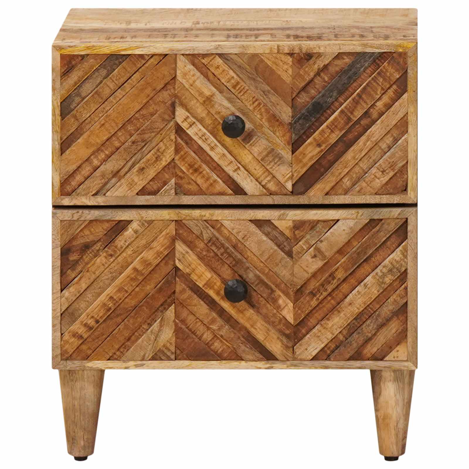 Nachtkastje met lade Bruin 40 x 33,5 x 46 cm Massief Mango Hout image 3