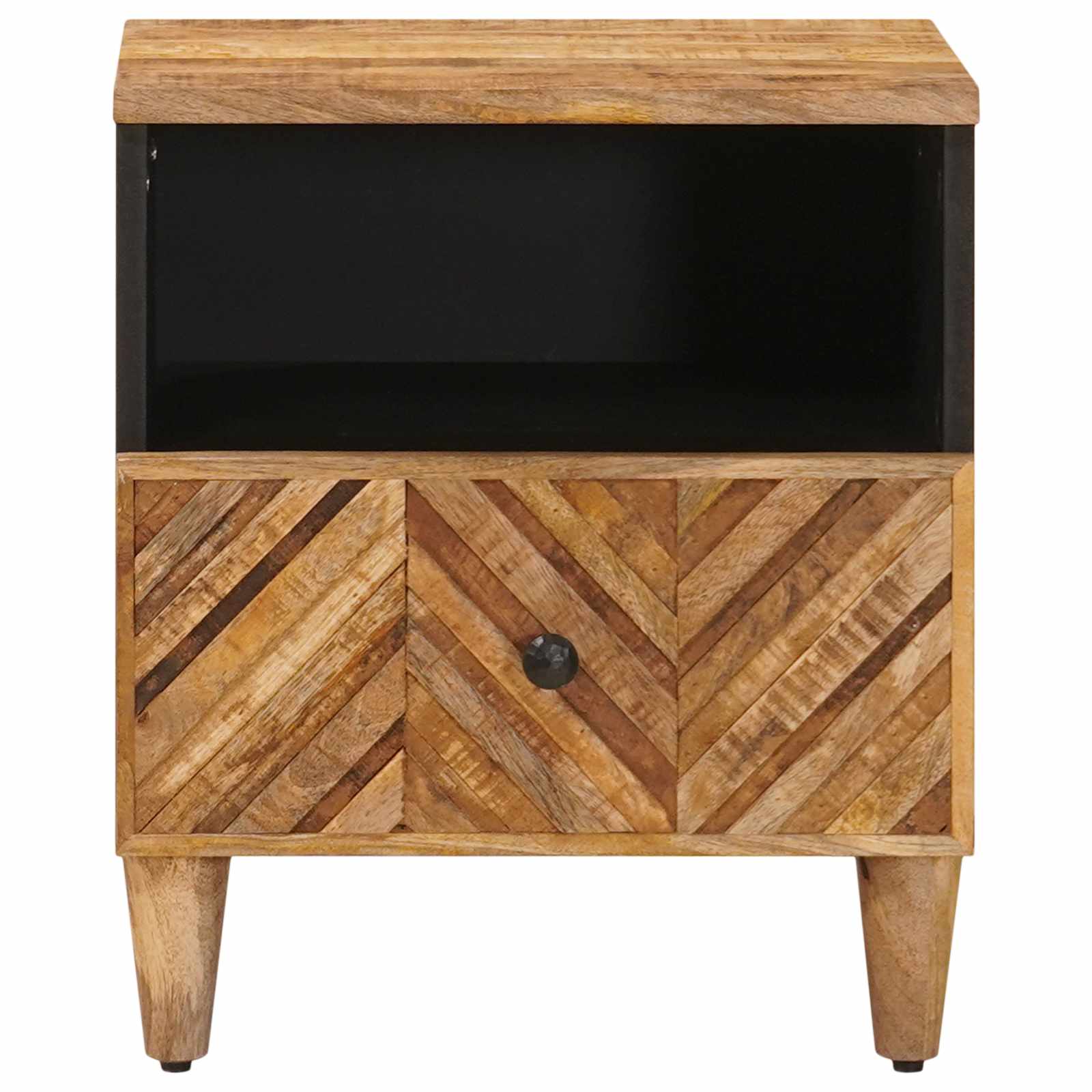 Nachtkastje met lade Bruin 50 x 33 x 60 cm Massief Mango Hout image 3