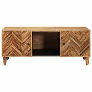 Konferenční stolek Hnědá 100 x 54 x 40 cm Masivní mangové dřevo - obrázek 3
