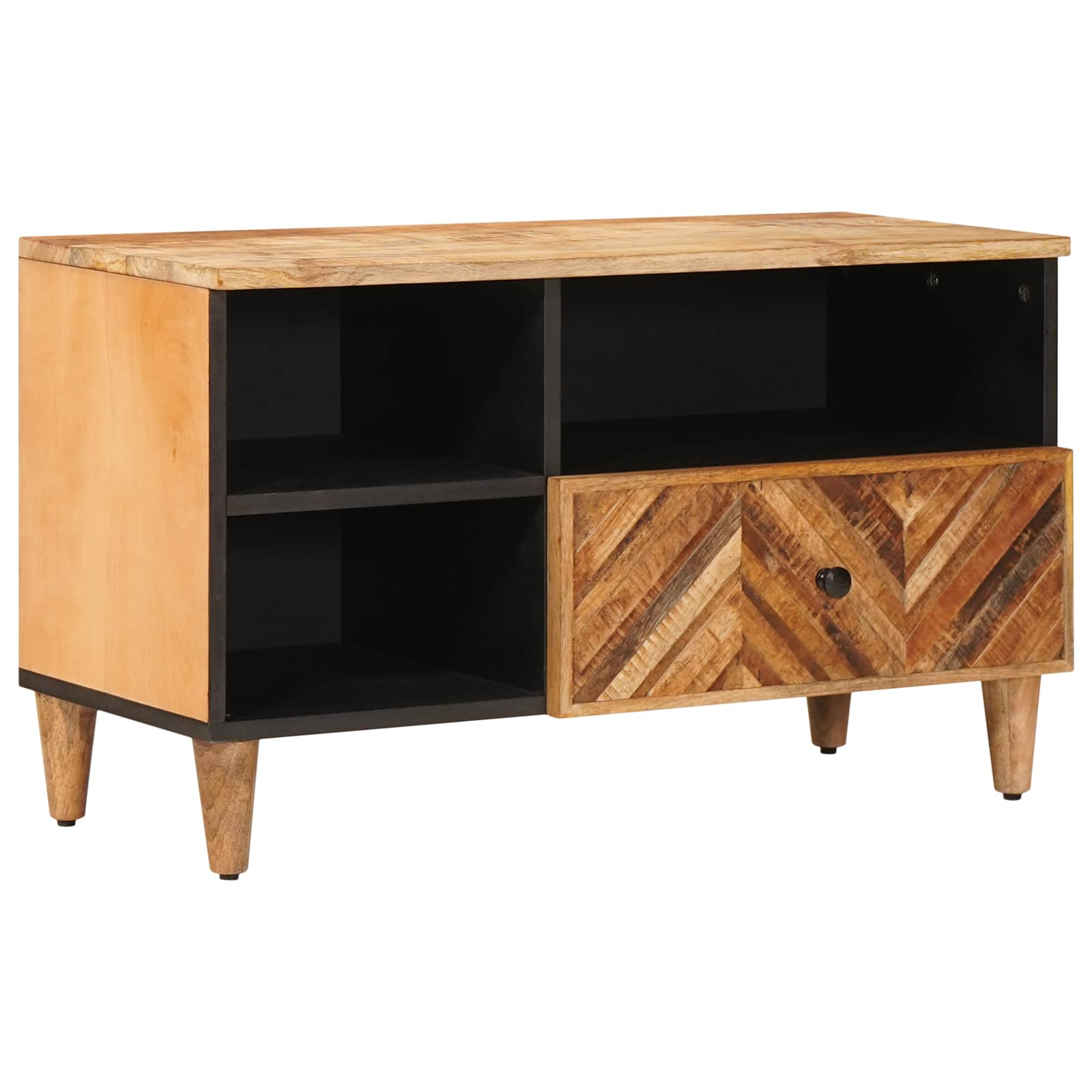 vidaXL Stauraumschränke Braun 80 x 33,5 x 46 cm Massivholz Mango