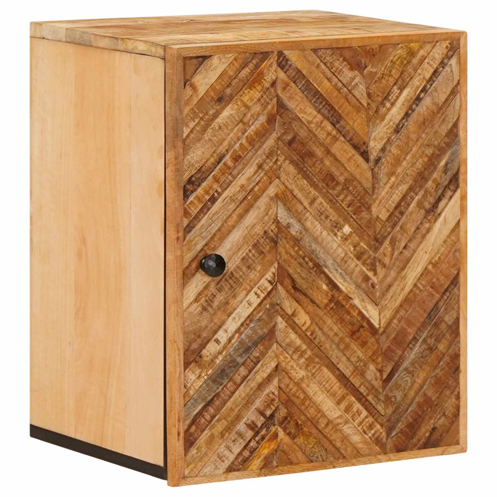 Hangkast met opslag Bruin 38 x 33,5 x 48 cm Massief Mango Hout image 1