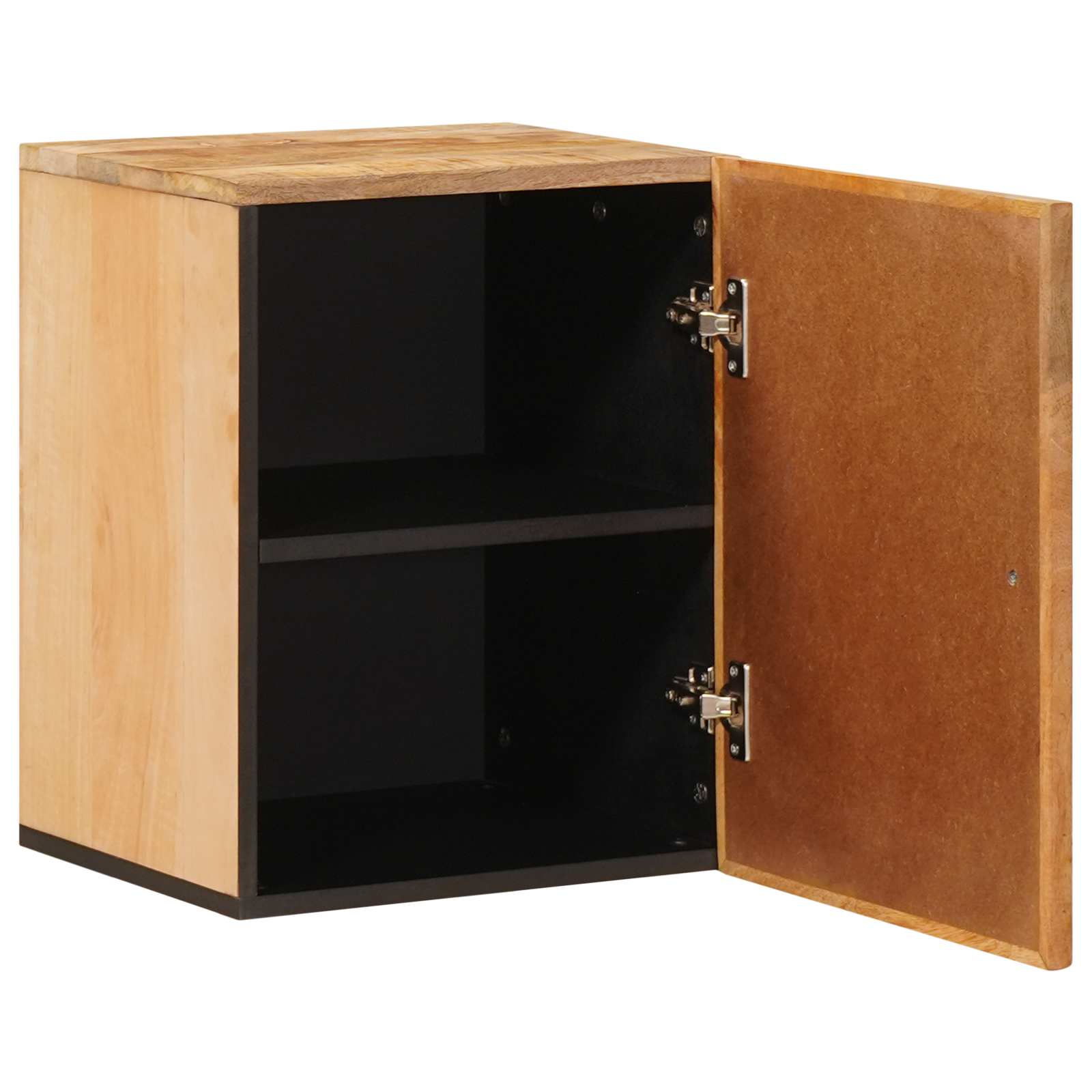 Hangkast met opslag Bruin 38 x 33,5 x 48 cm Massief Mango Hout image 2