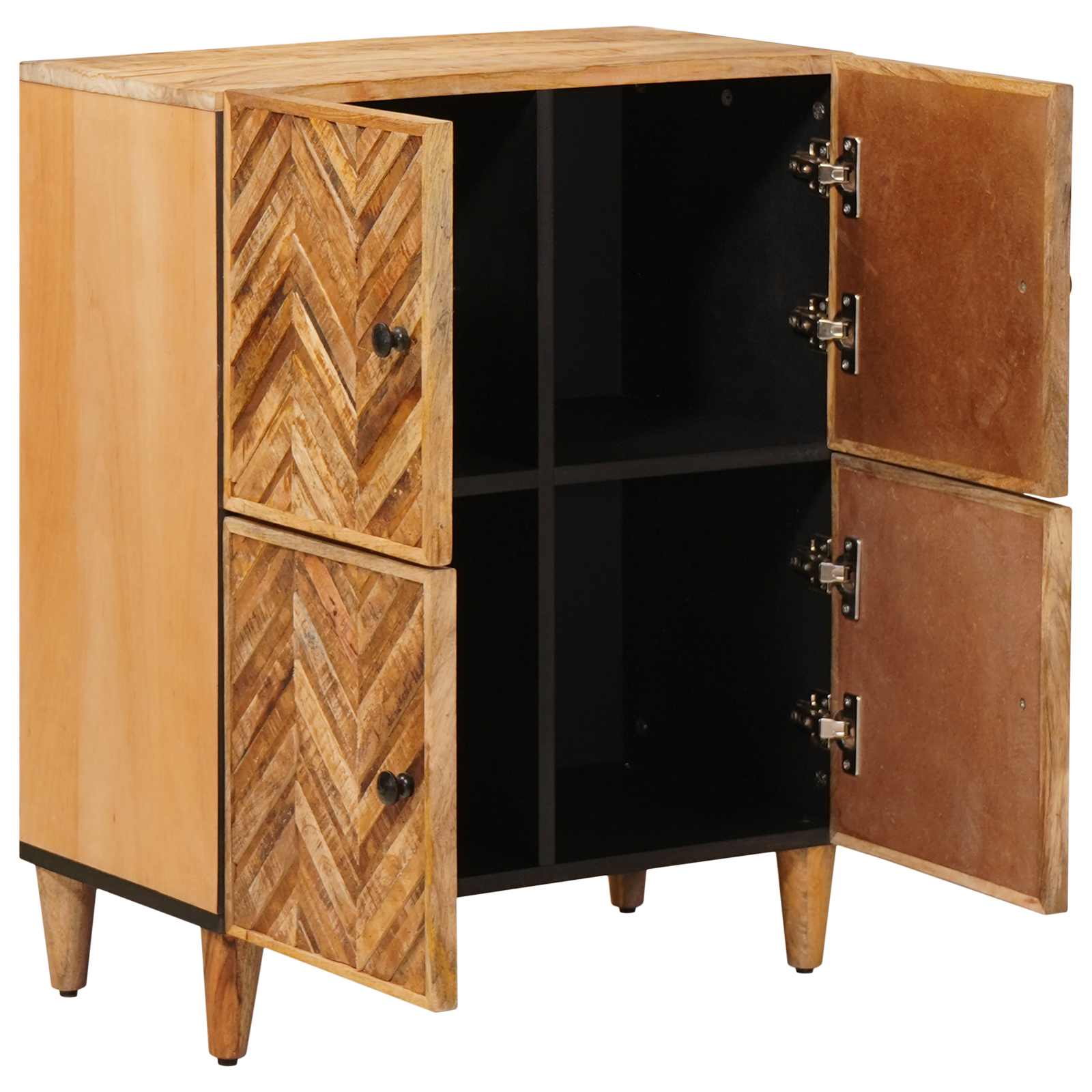 Opslagkasten Bruin 60 x 33,5 x 75 cm Massief Mango Hout image 2