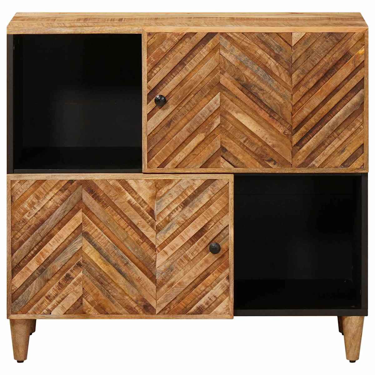 Opbevaringsskabe Brun 80 x 33,5 x 75 cm Massivt mangotræ - Billede 3