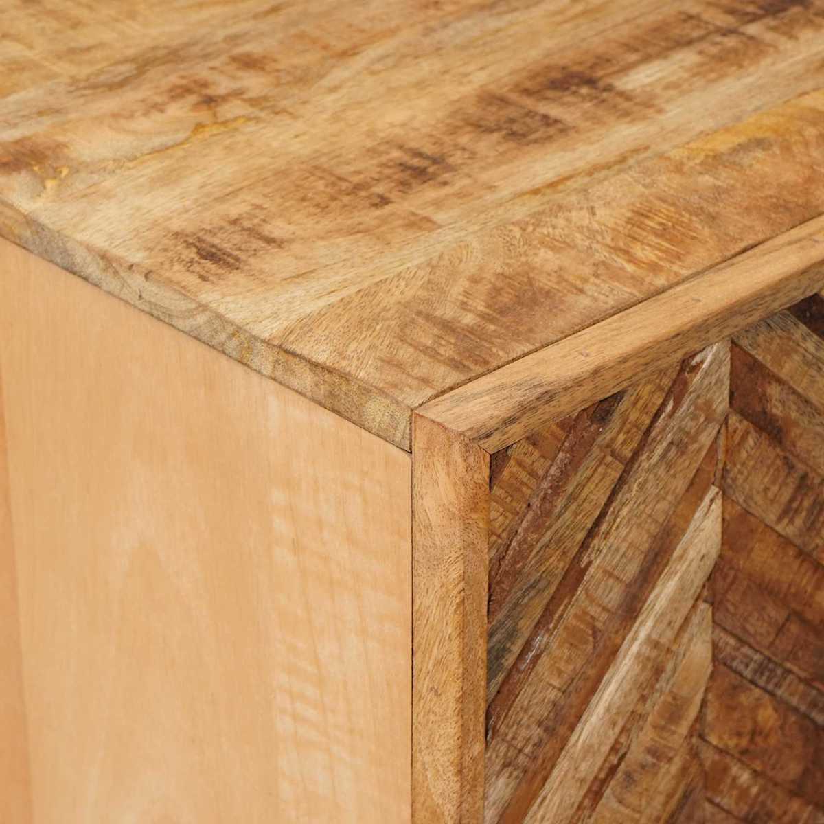 Opbevaringsskabe Brun 90 x 33,5 x 75 cm Massivt mangotræ - Billede 6