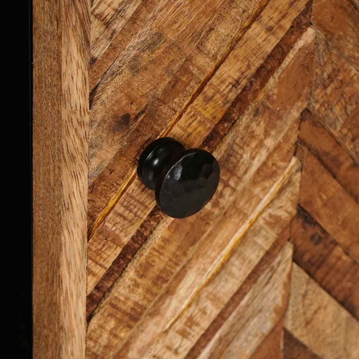 Opbevaringsskabe Brun 90 x 33,5 x 75 cm Massivt mangotræ - Billede 7