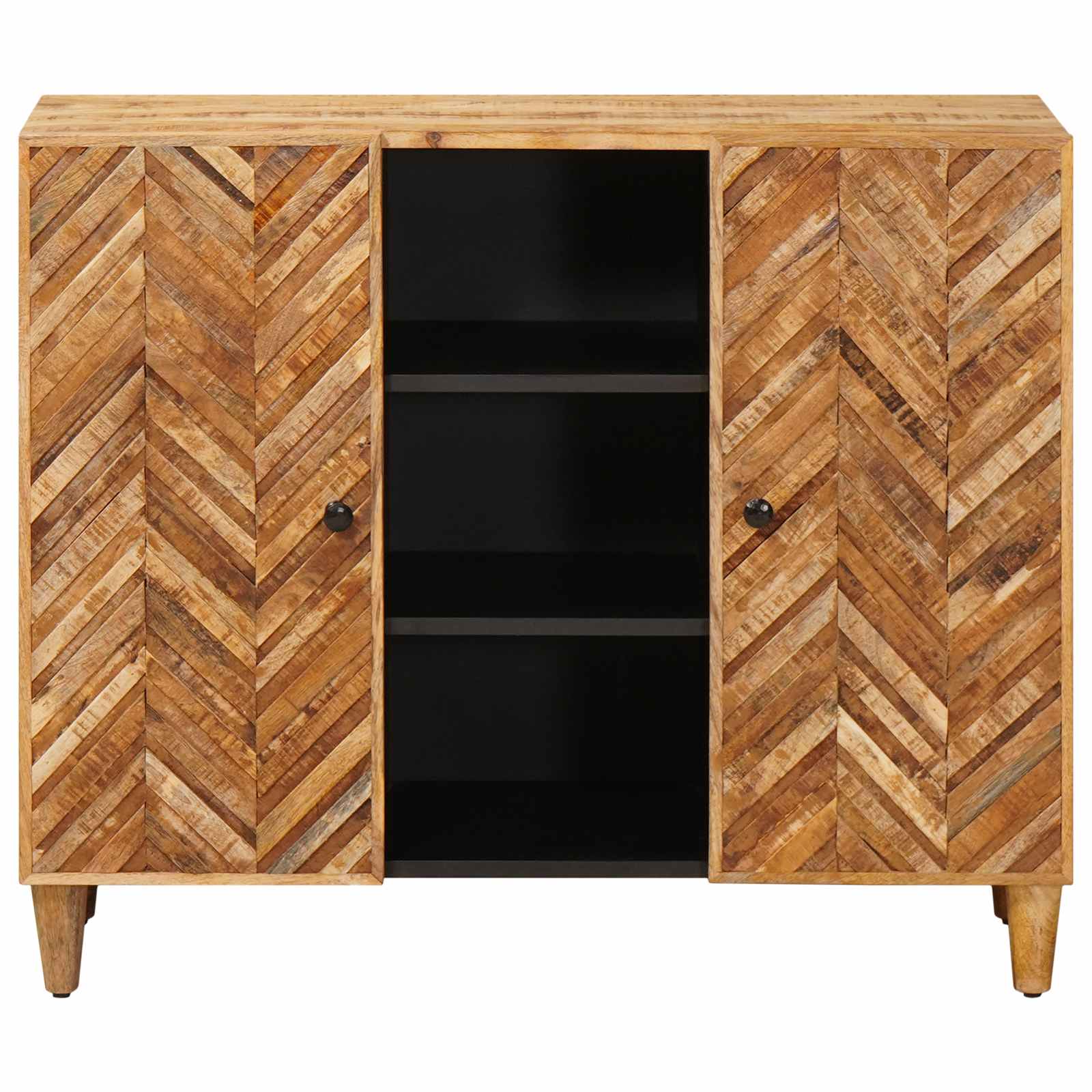 Opslagkasten Bruin 90 x 33,5 x 75 cm Massief Mango Hout image 3