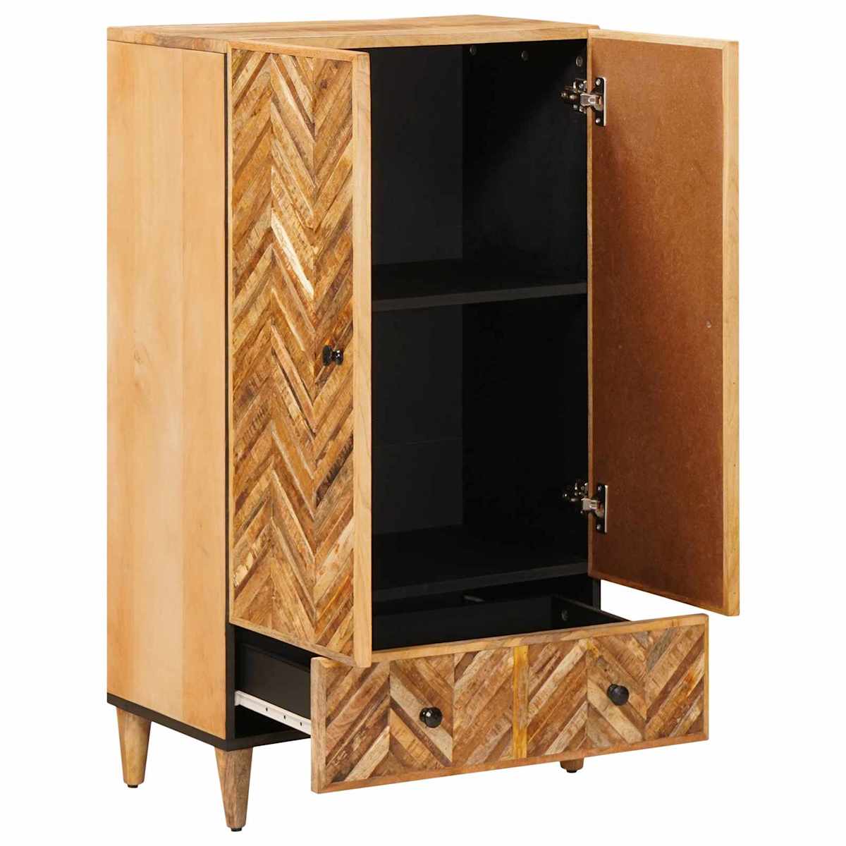 Opbevaringsskabe Brun 60 x 33,5 x 100 cm Massivt mangotræ - Billede 2