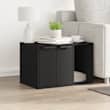 Kattenbakkast 42x42x51 cm bewerkt hout zwart - Luxury Brands Only