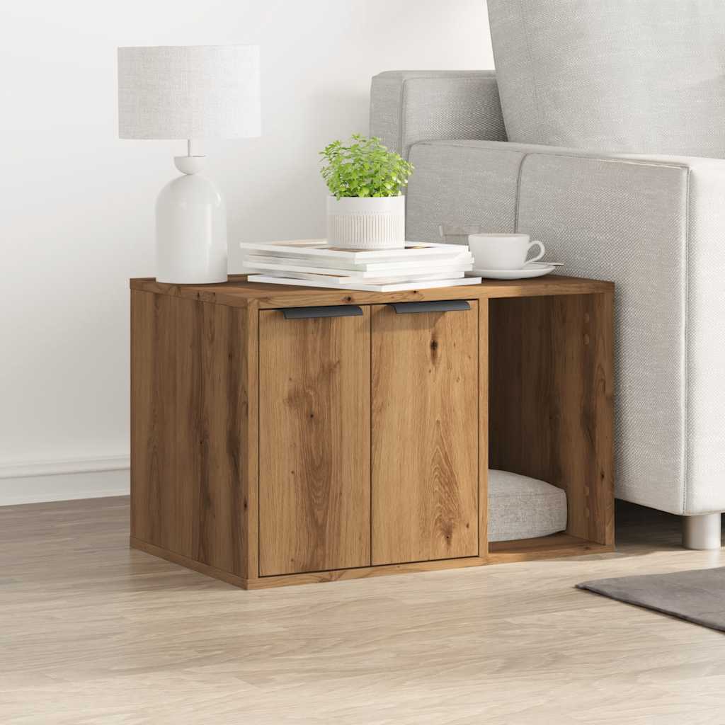 Thumbnail - vidaXL Katzenklo Artisan-Eiche 60x40x40 cm Holzwerkstoff