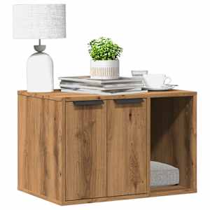 Omara za mačje stranišče artisian hrast 60x40x40 cm inž. les