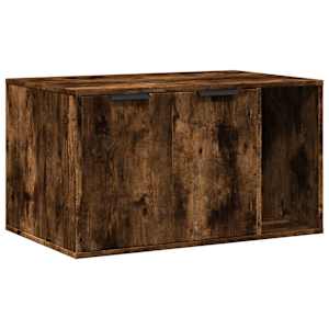 Skříňka na kočičí záchod kouřový dub 80 x 50 x 45 cm kompozit - obrázek 2