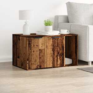 Skříňka na kočičí záchod old wood 80x50x45 cm kompozitní dřevo - obrázek 3