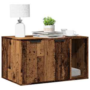 Skříňka na kočičí záchod old wood 80x50x45 cm kompozitní dřevo - obrázek 1