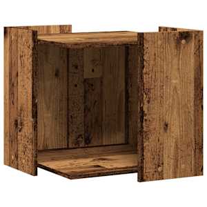 Skříňka na kočičí záchod old wood 53x53x51 cm kompozitní dřevo - obrázek 2