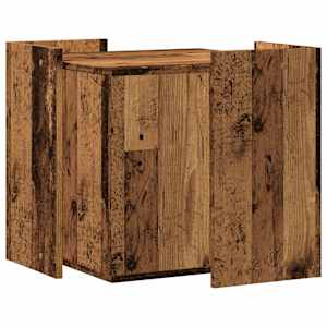 Skříňka na kočičí záchod old wood 53x53x51 cm kompozitní dřevo - obrázek 5