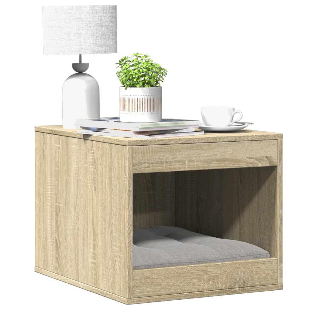 vidaXL Katzenklo Sonoma Eiche 47x59x42 cm Holzwerkstoff