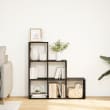 Iconico Home MIK Libreria a 6 Ripiani, Regolabili, Truciolato, Bianco