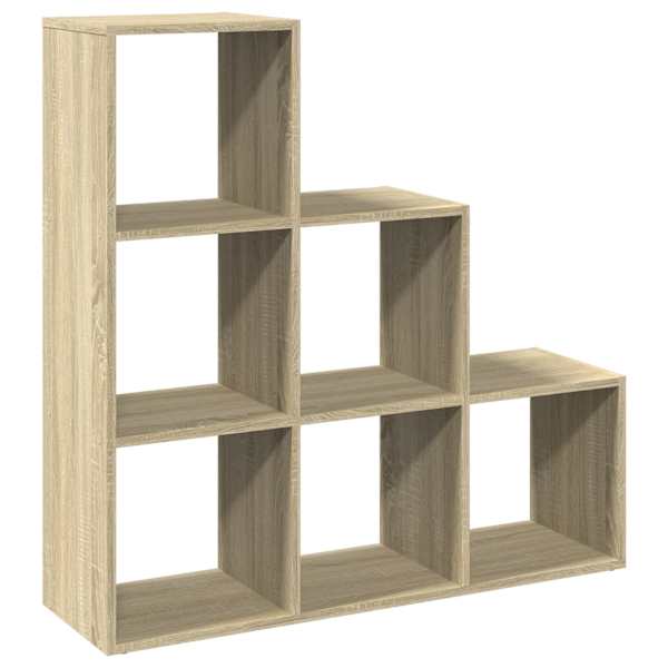 vidaXL ruumijagaja 3 korrust, Sonoma tamm, 99x29x99 cm, tehispuit
