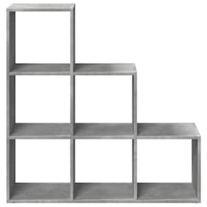 Knihovna/dělící stěna 3patrová betonově šedá 99x29x99 cm - obrázek 5