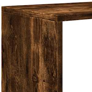 Knihovna/dělící stěna 3patrová kouřový dub 99x29x99 cm kompozit - obrázek 9