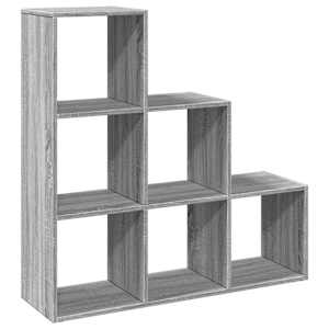 vidaXL ruumijagaja 3 korrust, hall Sonoma, 99x29x99 cm, tehispuit