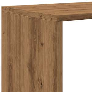 Knihovna/dělící stěna 3patrová dub artisan 99x29x99 cm kompozit - obrázek 9