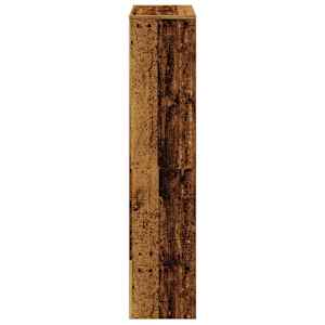 Knihovna/dělící stěna 4patrová old wood 131,5x29x131,5 cm - obrázek 6