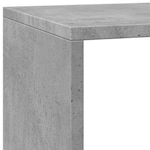 Knihovna/dělící stěna 3patrová betonově šedá 137,5x29x103,5 cm - obrázek 9