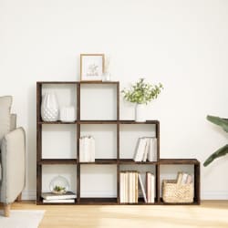 vidaXL ruumijagaja 3 korrust, tamm, 137,5x29x103,5 cm, tehispuit