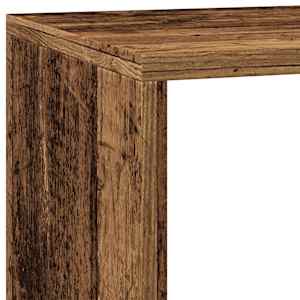 Knihovna/dělící stěna 3patrová old wood 137,5x29x103,5 cm - obrázek 8