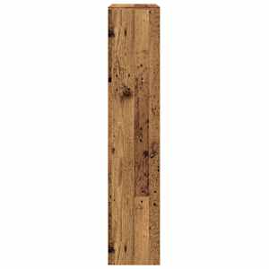 Knihovna/dělící stěna 4patrová old wood 143,5x29x143,5 cm - obrázek 6