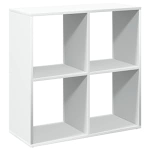 vidaXL ruumijagaja raamaturiiul, valge, 69,5 x 29 x 69,5 cm, t&ouml;&ouml;deldud puit