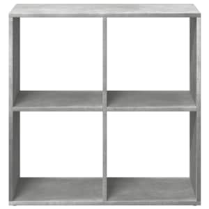 Knihovna/dělící stěna betonově šedá 69,5x29x69,5 cm kompozit - obrázek 5