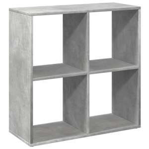 Knihovna/dělící stěna betonově šedá 69,5x29x69,5 cm kompozit - obrázek 7