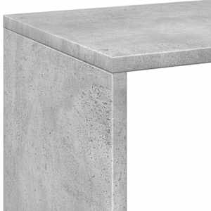Knihovna/dělící stěna betonově šedá 69,5x29x69,5 cm kompozit - obrázek 9