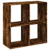vidaXL ruumijagaja/raamatukapp, suitsutamm 69,5x29x69,5 cm tehispuit