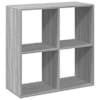 vidaXL ruumijagaja/raamatukapp, hall Sonoma 69,5x29x69,5 cm tehispuit