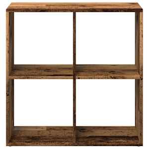 Knihovna/dělící stěna old wood 69,5x29x69,5 cm kompozitní dřevo - obrázek 5
